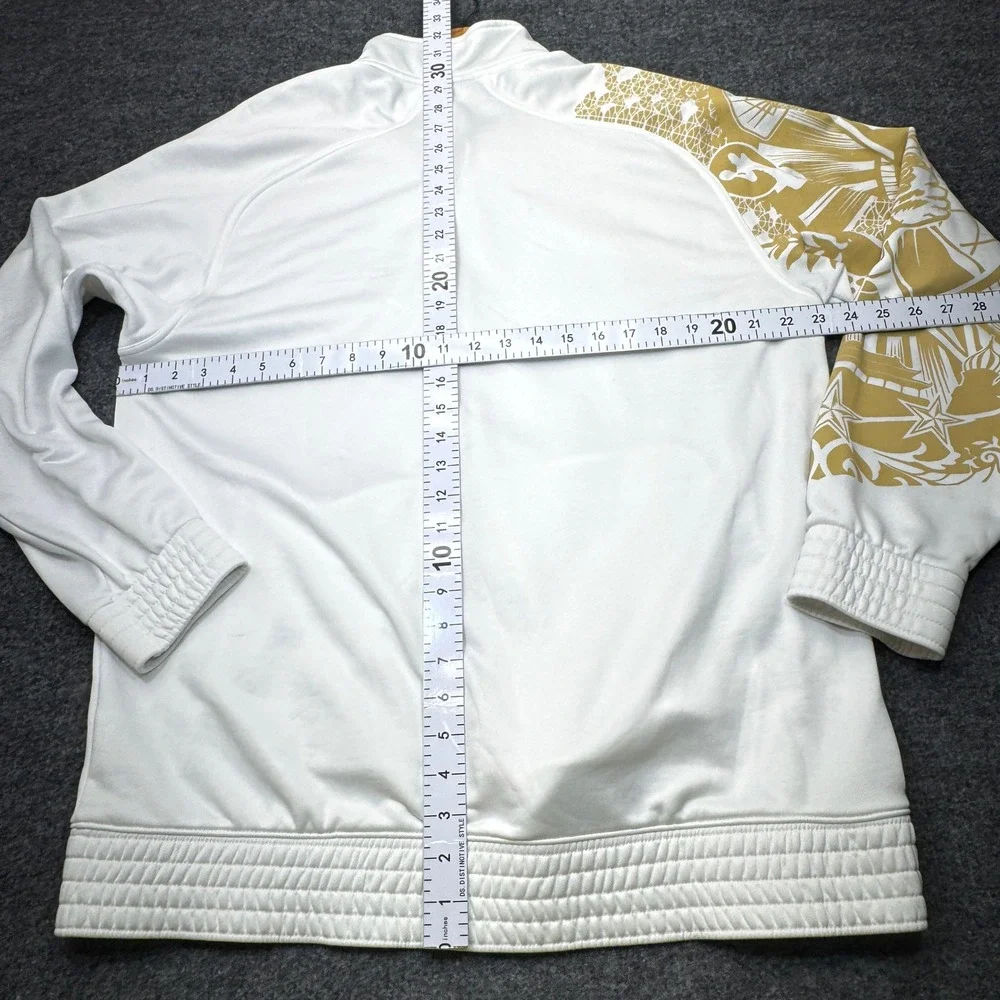 Nike Tracksuit Mens Large Medium White Basketball Warm Up Jacket Pants NYC Set